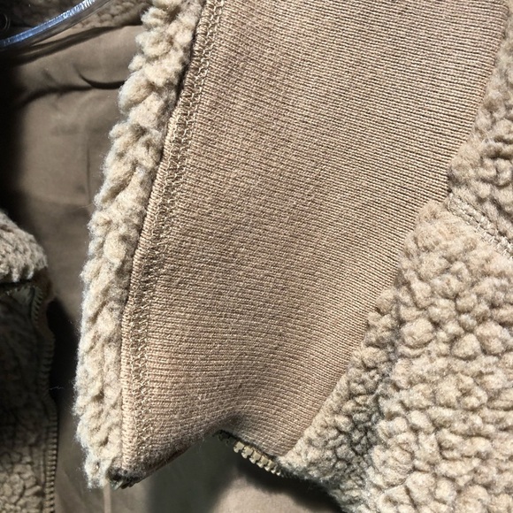 John Galt Sherpa shearling fleece teddy bear jacket lined multi pocket M/L - Picture 5 of 9